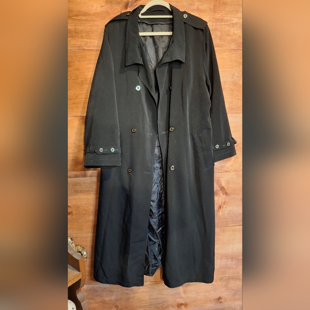 F.S.L  Elegant Black Women's Trench Coat
